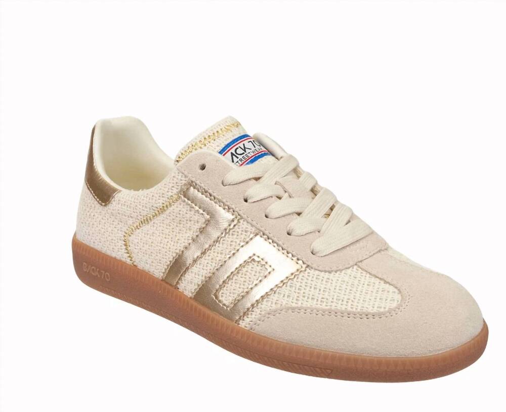 NEW BACK 70 women's luta 2512 sneakers in gold